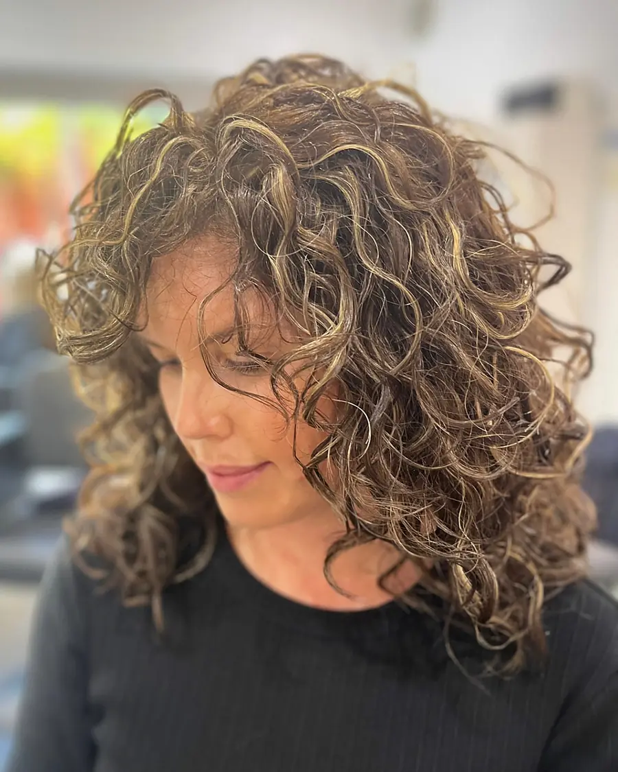 After: Restyle and reshape, curl cut by Lou at The Curl Collective, Norwood