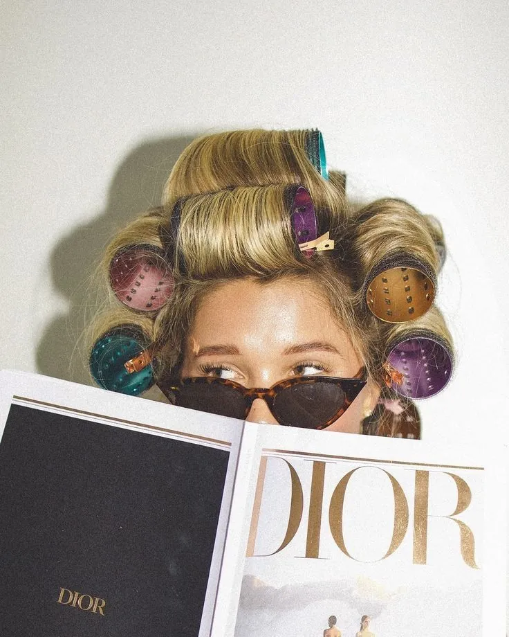 hair rollers editorial