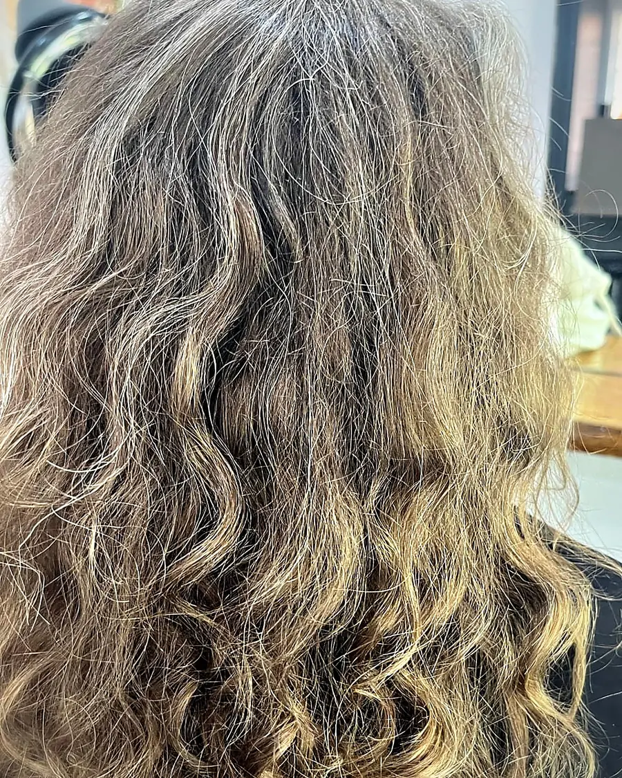 Before: Weight, taken out, curls at The Curl Collective, Norwood